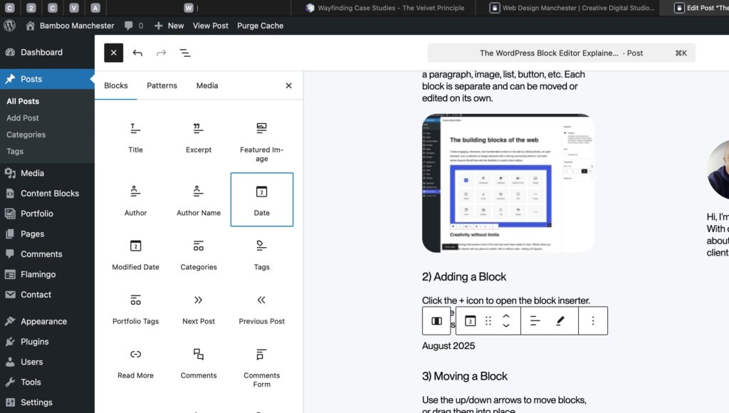 Adding a Block