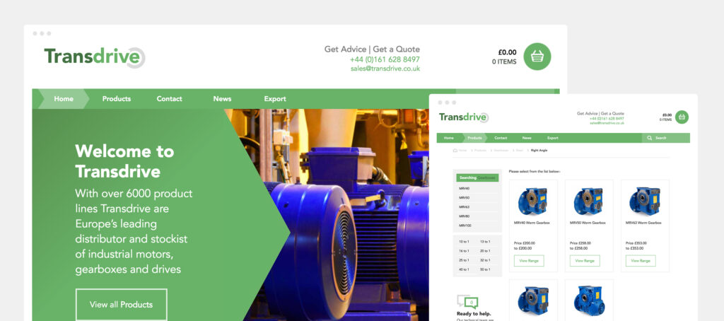 Transdrive Engineering Ecommerce Website