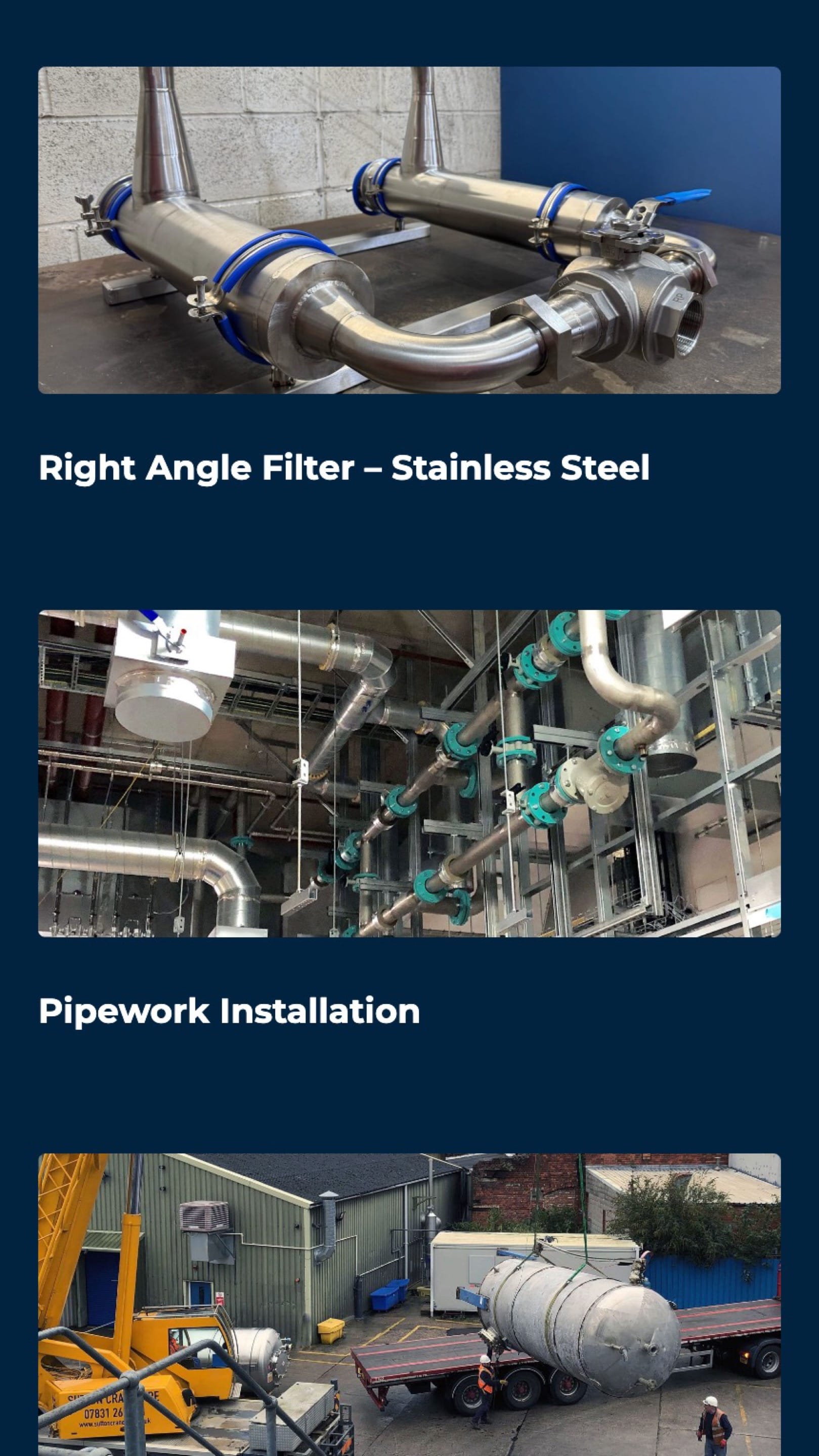 Shaw Pipework and Fabrication Web Design