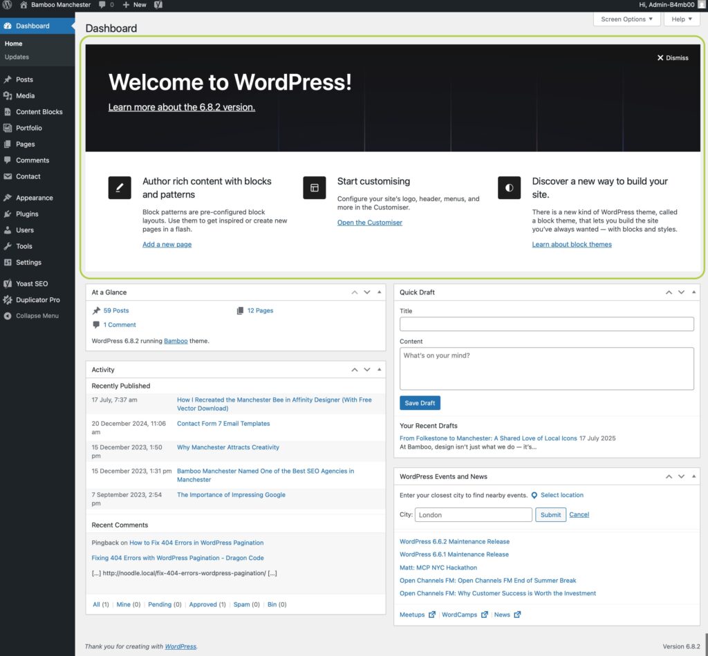 Welcome to WordPress